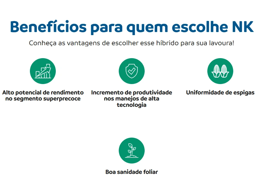 Benefícios do híbrido NK401VIP3.